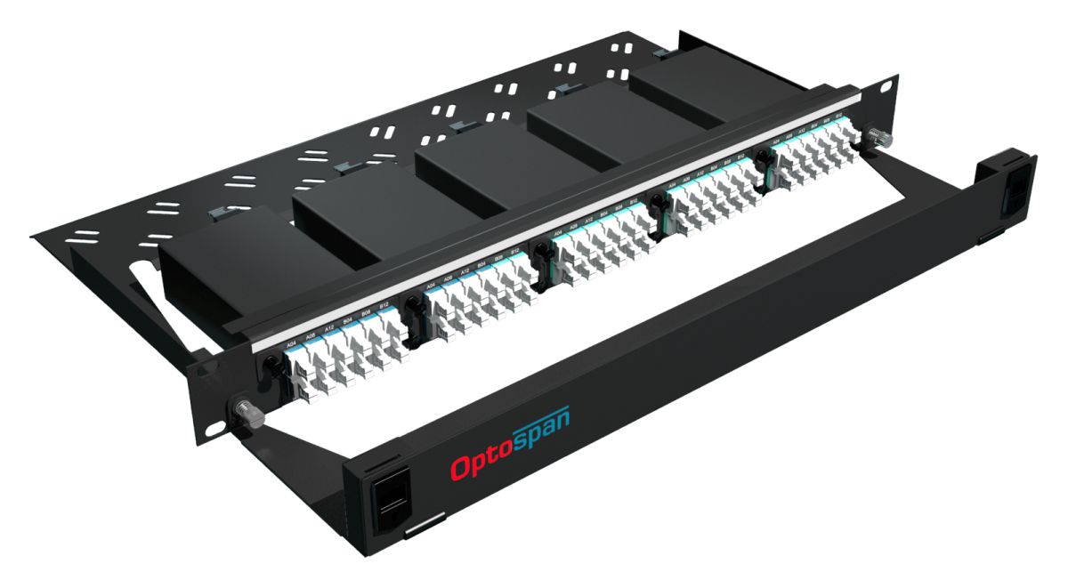 120 Port Fiber Optic Patch Panel 1U Multimode OM4 MTP-LC (EPM4-LDJVZL-1AT)