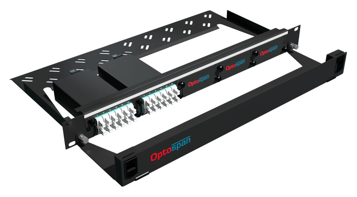 48 Port High Density Fiber Optic Patch Panel 1U Multimode 24F MTP-LC (EPM4-LDWVWD-1AT)