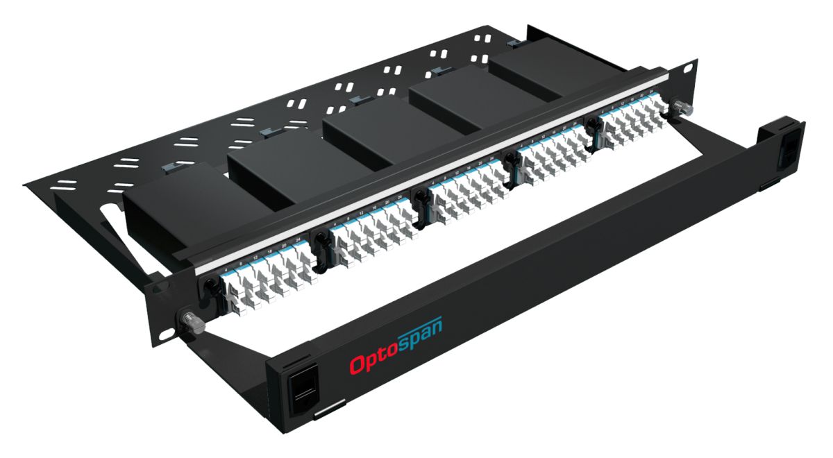 120 Port High Density Fiber Optic Patch Panel 1U Single mode 24F MTP-LC (EPM9-LDJVWI-1AT)