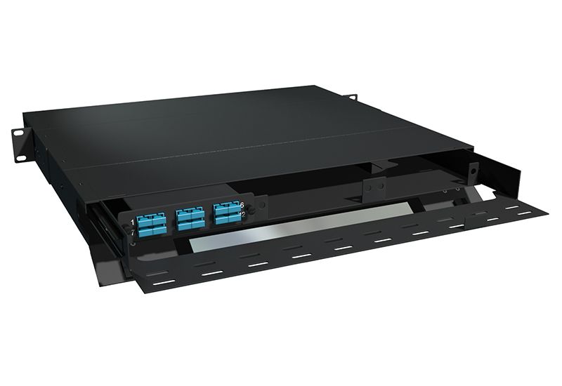 1U LGX Fiber Patch Panel 12 Port SC-MTP Single mode (HPQ9-SDHVZS-1AF)