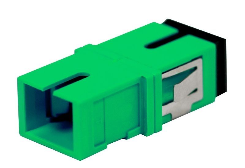 SC APC-SC APC Fiber Optic Adapter Simplex Single-mode Green No Flange (OASS-RFSRFS-NXD)