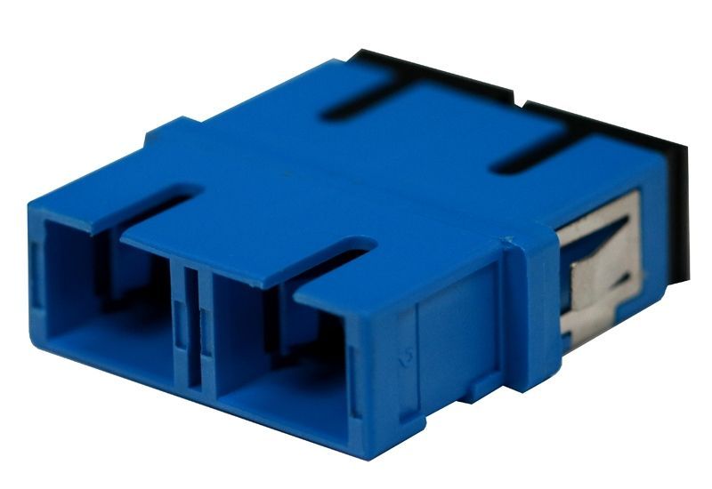 SC-SC Fiber Optic Adapter Duplex Single-mode Blue No Flange (OASS-SFDSFD-NXD)