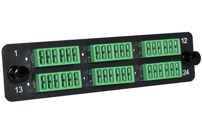 432F MMC Multimode (OM4) Aqua Adapter Panel with IP5x Automatic