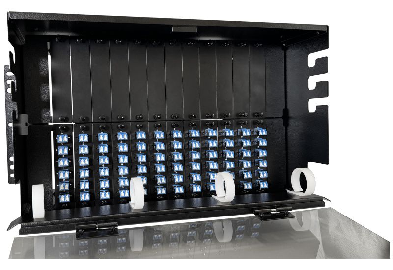144 Fiber LC Adapter Multimode 6U RM-288 Rack Mount Patch Panel (SPP4-LDCLDC-6XT)