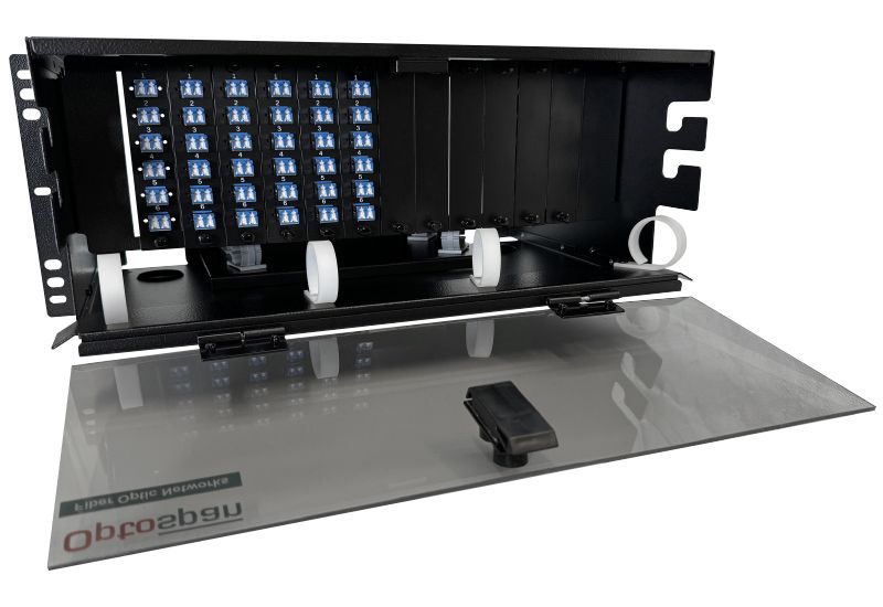 72 Fiber LC Adapter Single-mode 4U RM-144 Rack Mount Patch Panel (SPP9-LDALDA-4XT)