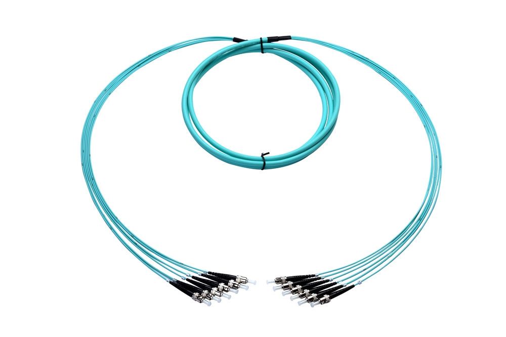 OptoSpan STST-FM406LXP15 OM4 Plenum Armored Breakout Cable