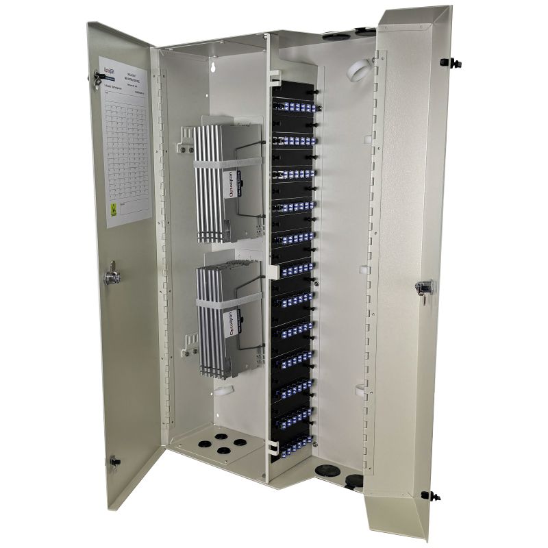 144 Fiber LC Adapter Multimode WM-288 Wall Mount Splice/Termination Panel (WPP4-LDCLDC-6ST)