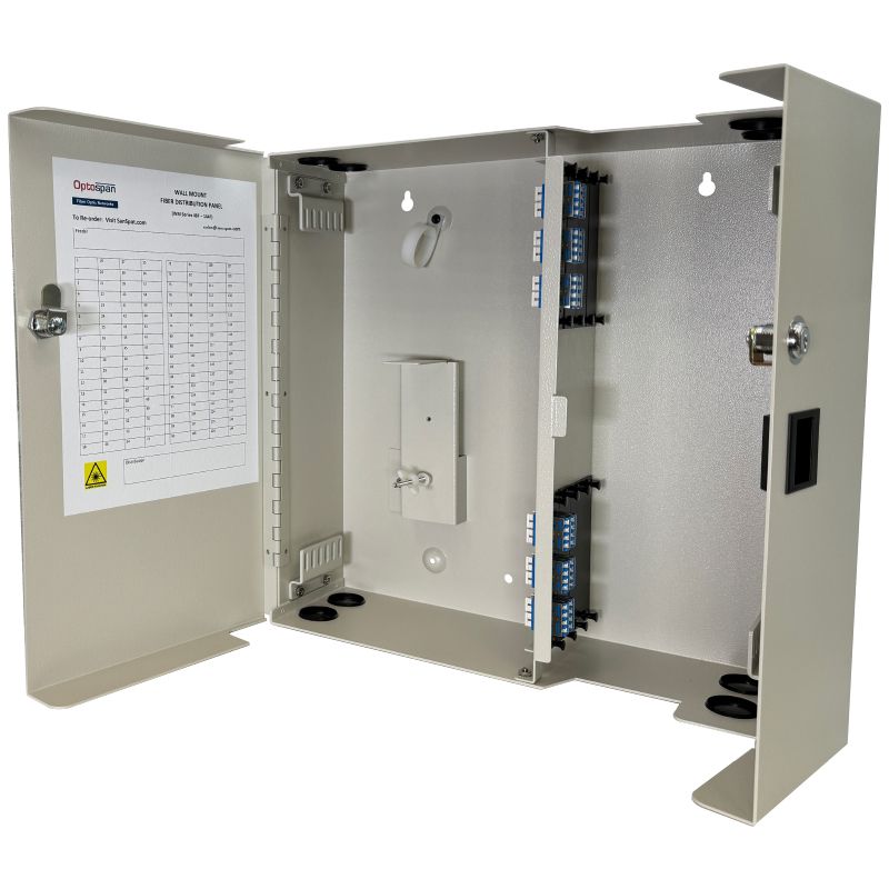 48 Fiber MTP-LC Cassette 24F Multimode WM-96 Wall Mount Distribution Panel (WPQ4-LDWVWD-2XT)