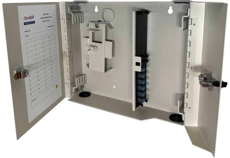 12 Fiber MTP-LC Cassette Single-mode WM-48 Wall Mount Distribution Panel (WPQ9-LDHVZS-1XT)