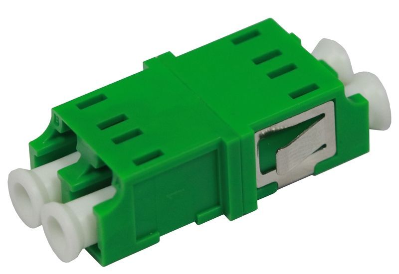 LC APC-LC APC Fiber Optic Adapter Duplex Single-mode Green No Flange (OASS-KFDKFD-NXD)