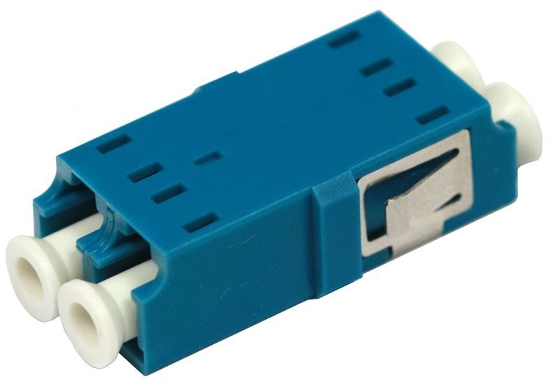LC-LC Fiber Optic Adapter Duplex Single-mode Blue No Flange (OASS-LFDLFD-NXD)