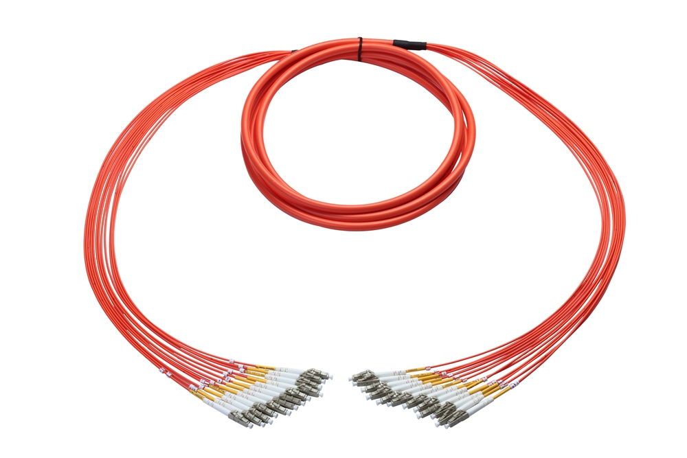 OptoSpan LCLC-FM112LXP05 OM1 Plenum Armored Breakout Fiber Cable