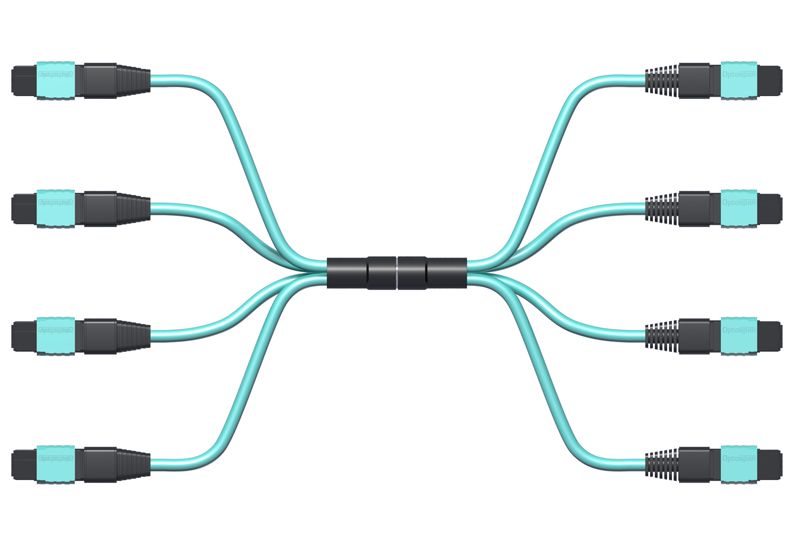 OptoSpan MGMG-KM448NXRCL OM4 100G MTP Connector (24F) Fiber Cable