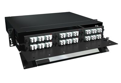 144 Port LC LGX Fiber Patch Panel 2U Rack Mount Multimode (HPP3-LDCX00-2XF)