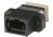 MPO-MPO Fiber Optic Adapter Multimode/Single-mode (Key-up to Key-down) Black Full Flange (OASX-QFSQFS-FAD)