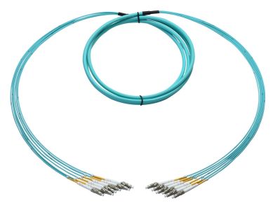 OptoSpan LCLC-FM406LXP05 OM4 Plenum Armored Breakout Fiber Cable
