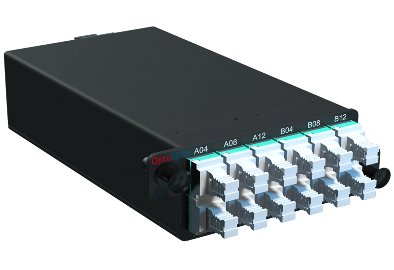 24 Port Fiber Optic Patch Panel 1U Multimode OM4 MTP-LC