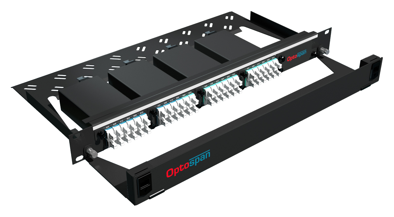 96 Port Fiber Optic Patch Panel 1U Multimode OM4 MTP-LC 96 Port Fiber Optic Patch Panel 1U Multimode OM4 MTP-LC