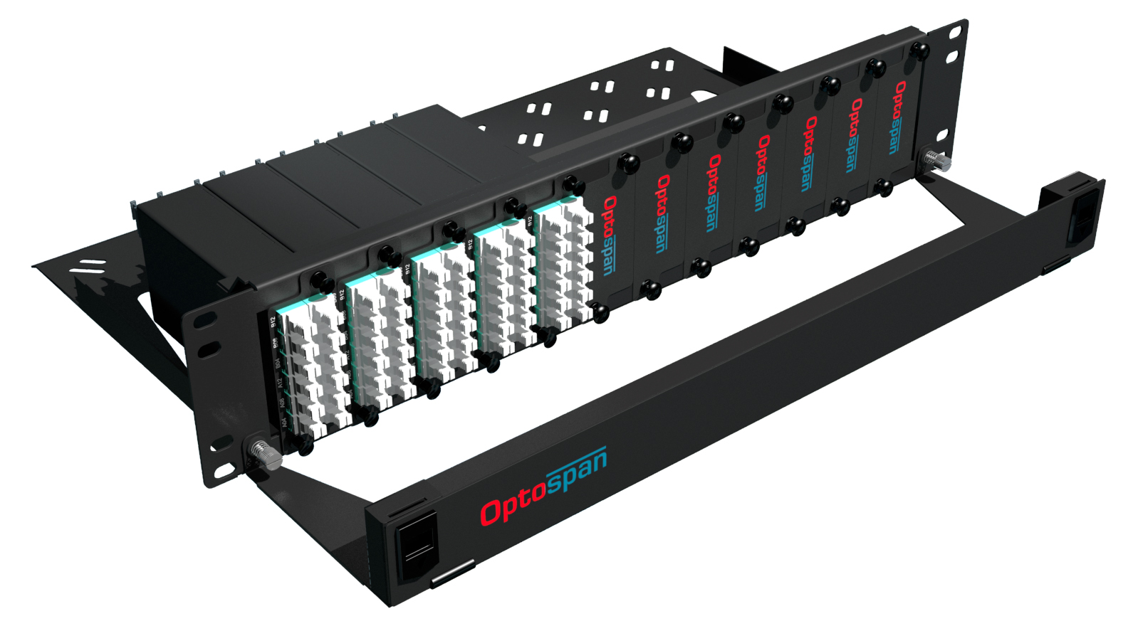 120 Port Fiber Optic Patch Panel 2U Multimode OM4 MTP-LC 120 Port Fiber Optic Patch Panel 2U Multimode OM4 MTP-LC