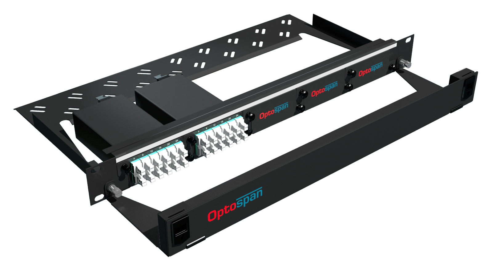 48 Port Fiber Optic Patch Panel 1U Multimode 24F MTP-LC 48 Port Fiber Optic Patch Panel 1U Multimode 24F MTP-LC