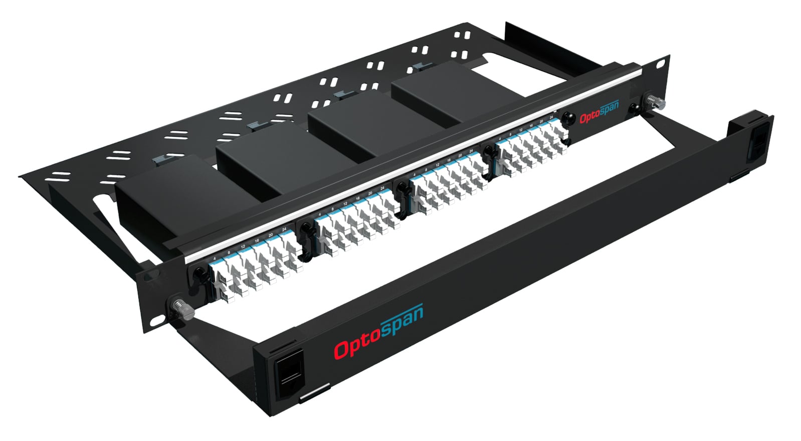 96 Port Fiber Optic Patch Panel 1U Single mode 24F MTP-LC 96 Port Fiber Optic Patch Panel 1U Single mode 24F MTP-LC