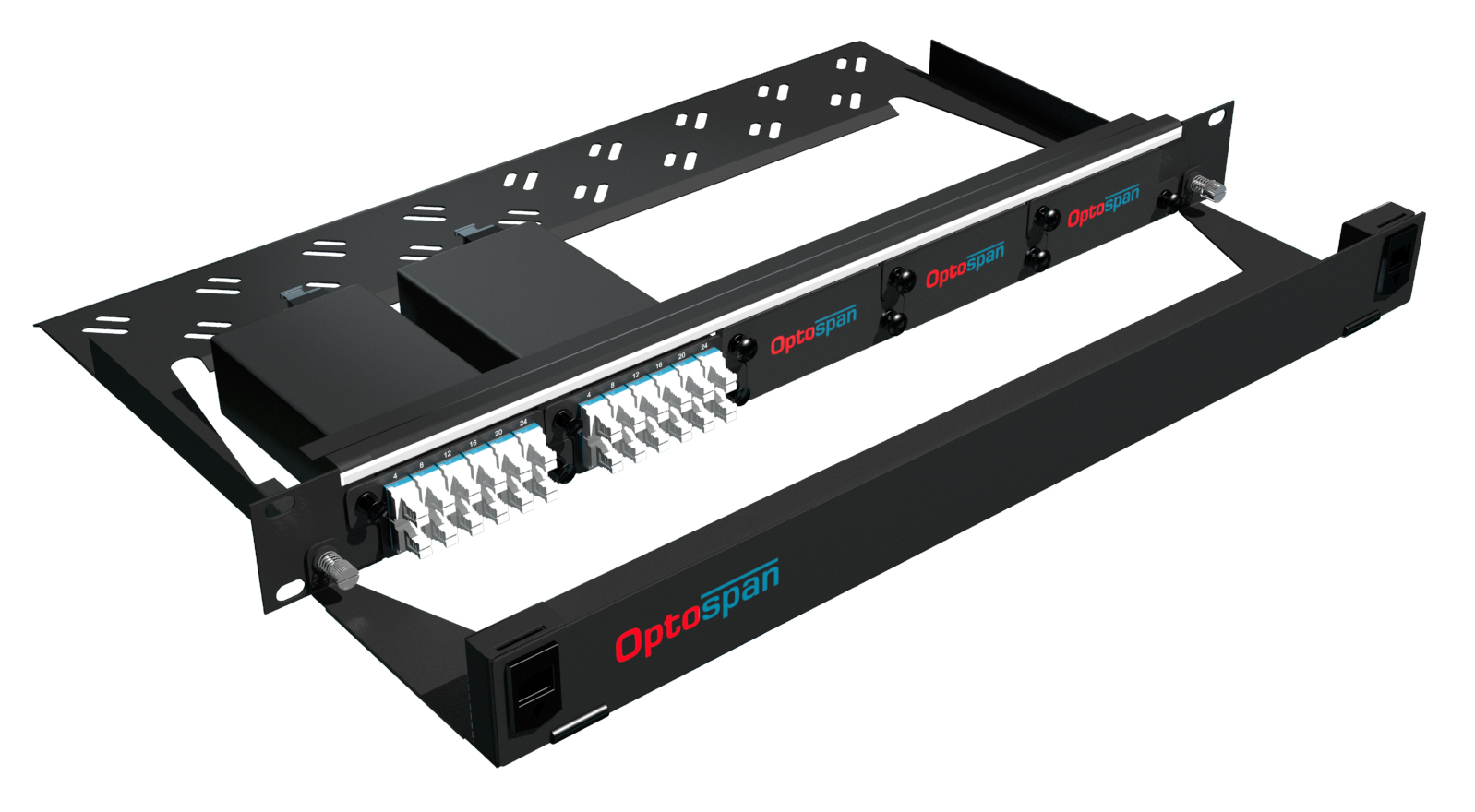 48 Port High Density Fiber Optic Patch Panel 1U Single mode 24F MTP-LC (EPM9-LDWVWD-1AT)