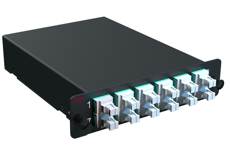 Fiber Cassette 24 LC to 2 MTP Multimode - High Density (HCQ3-LDZVZD-XAF)