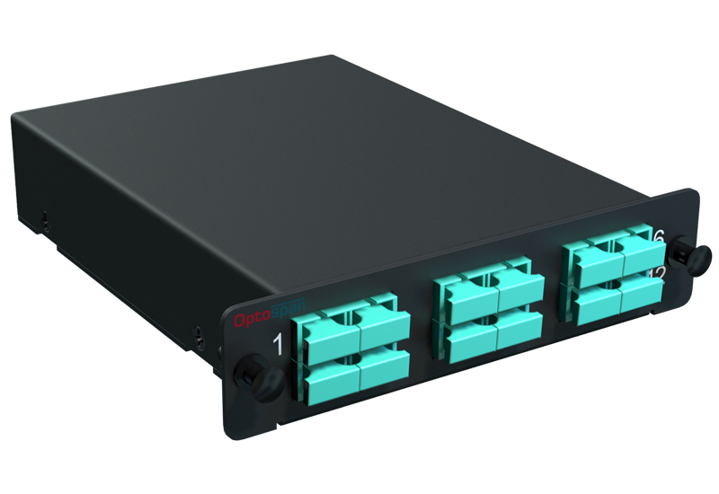1U LGX Fiber Patch Panel 24 Port SC-MTP Multimode