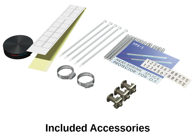 1U Fiber Enclosure (HEUX-X00X00-1XF) Accessories 