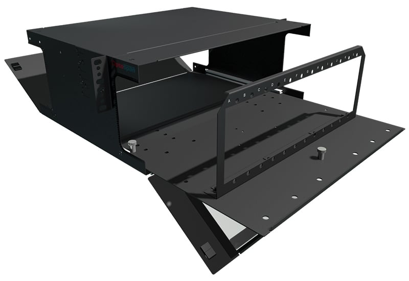 4U Rack Mount Fiber Enclosure - High Density (HEUX-X00X00-4XF) -Alt View