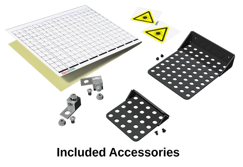 4U Rack Mount Fiber Enclosure - High Density (HEUX-X00X00-4XF) -Label Accessories