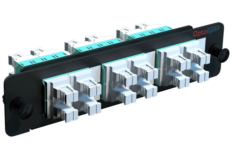 48 Port LC LGX Fiber Patch Panel 1U Rack Mount Multimode