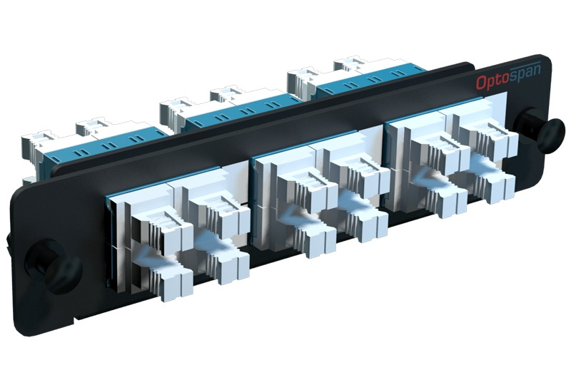 12 Port LGX Fiber Patch Panel LC 1U Rack Mount Single mode