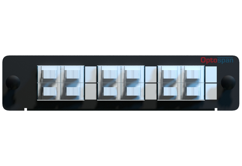 24 LC Single mode LGX Fiber Adapter Panel - High Density