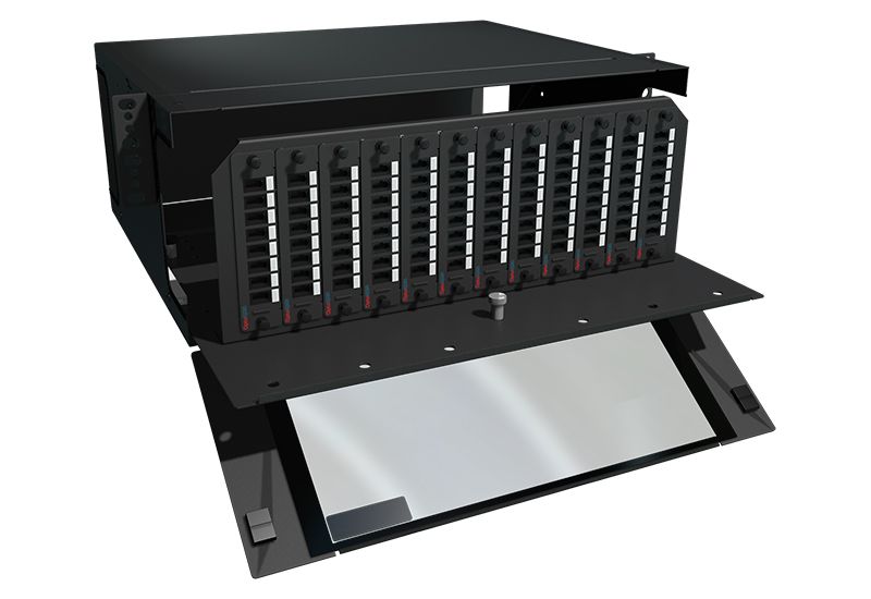 96 Port MPO LGX Fiber Patch Panel 4U Rack Mount Multimode (HPP3-QZEX00-4XF)
