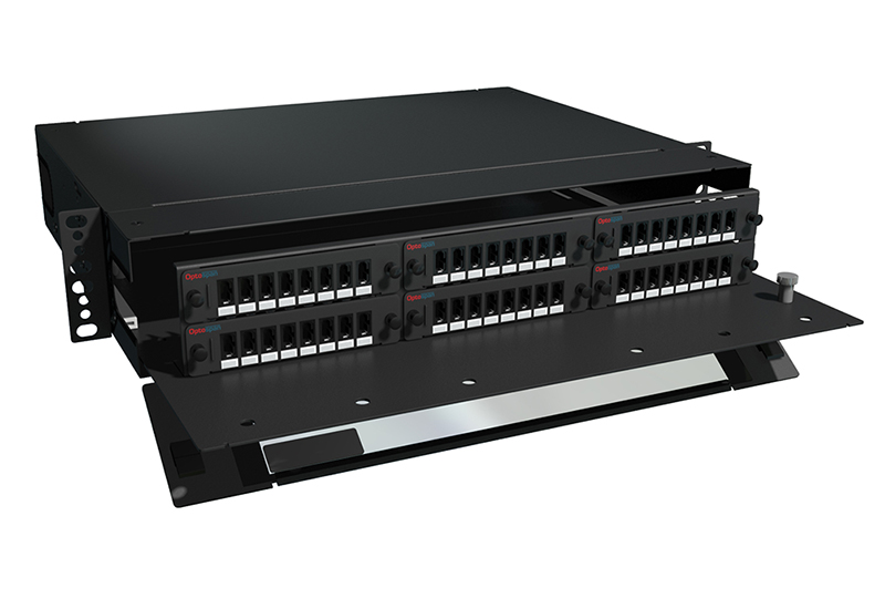 48 Port LGX Fiber Patch Panel MPO 2U Rack Mount Single mode 48 Port LGX Fiber Patch Panel MPO 2U Rack Mount Single mode