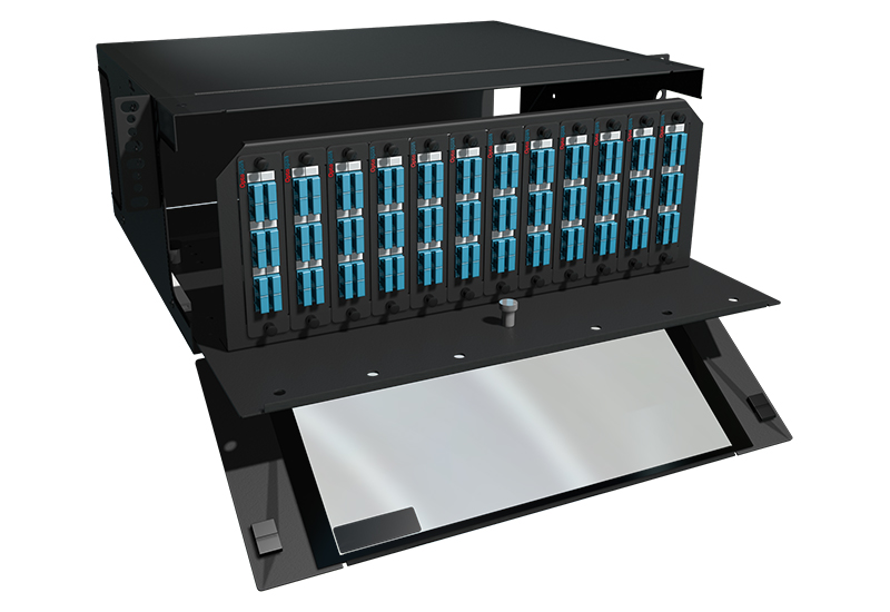 144 Port LGX Fiber Patch Panel SC 4U Rack Mount Single mode (HPP9-SDCX00-4XF)