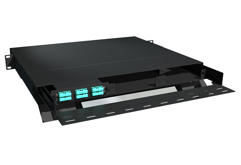 1U LGX Fiber Patch Panel 12 Port SC-MTP Multimode (HPQ3-SDHVZS-1AF)