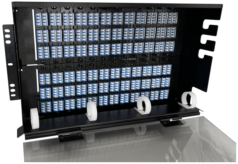 Ultra Spec Cables 12 Port Wall Mount Fiber Enclosure With Spool OM3 Mu - View #10