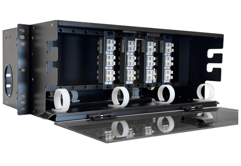96 Fiber MTP-LC Cassette 24F Multimode 4U Rack Mount Patch Panel