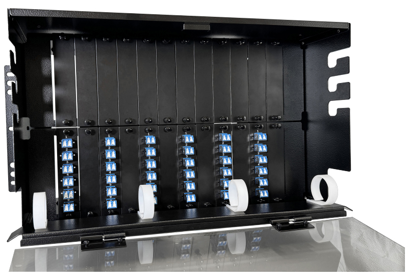 72 Fiber MTP-LC Cassette Single-mode 6U Rack Mount Distribution Panel
