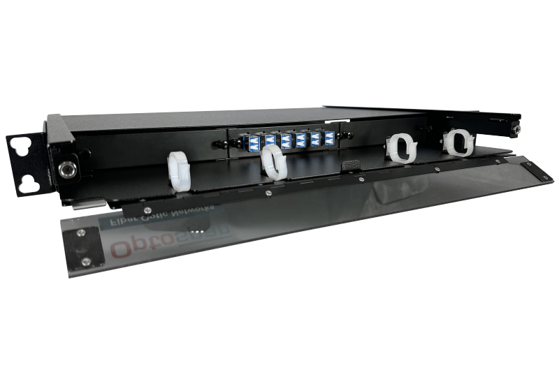 12 Fiber MTP-LC Cassette Single-mode 1U Rack Mount Distribution Panel 12 Fiber MTP-LC Cassette Single-mode 1U Rack Mount Distribution Panel