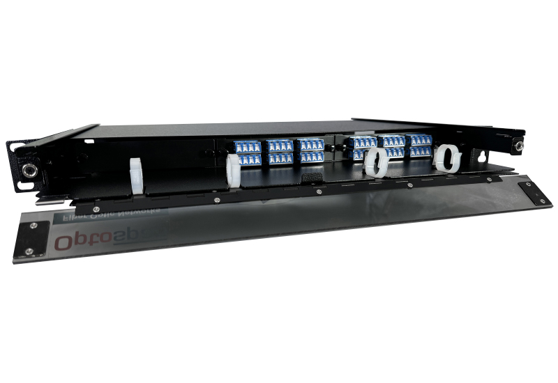 48 Fiber MTP-LC Cassette Single-mode 1U Rack Mount Splice/Termination Panel