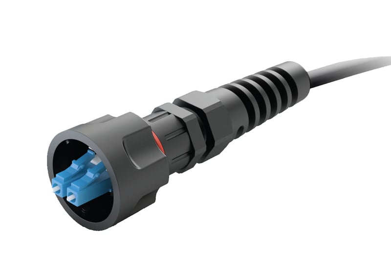15ft IP68-LC Weatherproof Cable, Duplex, Single-mode, LC-LC