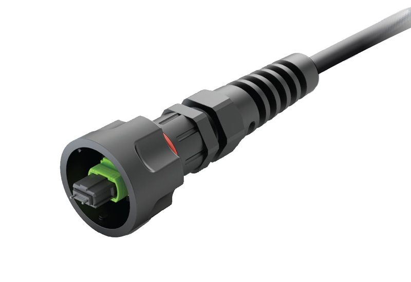 Multimode IP68-MPO Weatherproof Cable, 12 Strand, 80ft