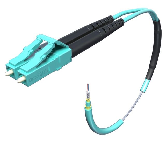3 Meter Plenum Armored Patch Cord, Duplex, Multimode, SC-LC