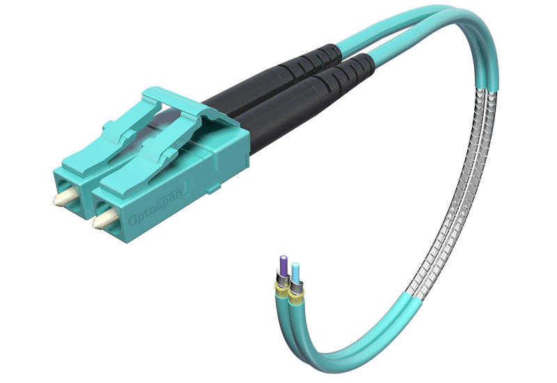 Multimode Plenum Armored Cable, Duplex, 75 Meter, LC-LC Multimode Plenum Armored Cable, Duplex, 75 Meter, LC-LC