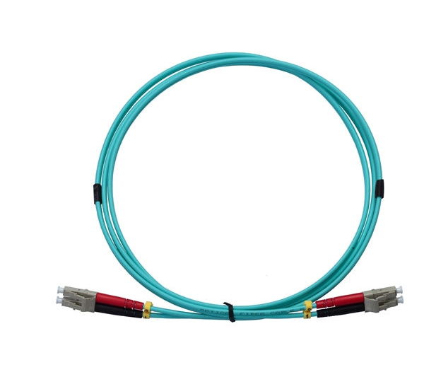 Multimode OM3 Fiber Cable, Duplex, 6ft, LC-LC