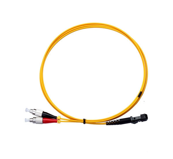 Fiber Optic Cable, Duplex, MTRJ-FC, Single-mode, 80ft