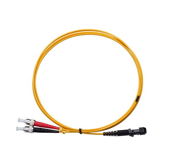 Fiber Optic Cable, Duplex, MTRJ-ST, Single-mode, 80ft